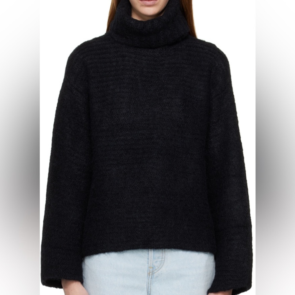 A.P.C. Black Tessa Turtleneck Sweater
